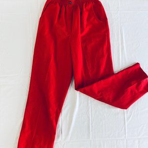 Vintage Red Straight Leg Pants